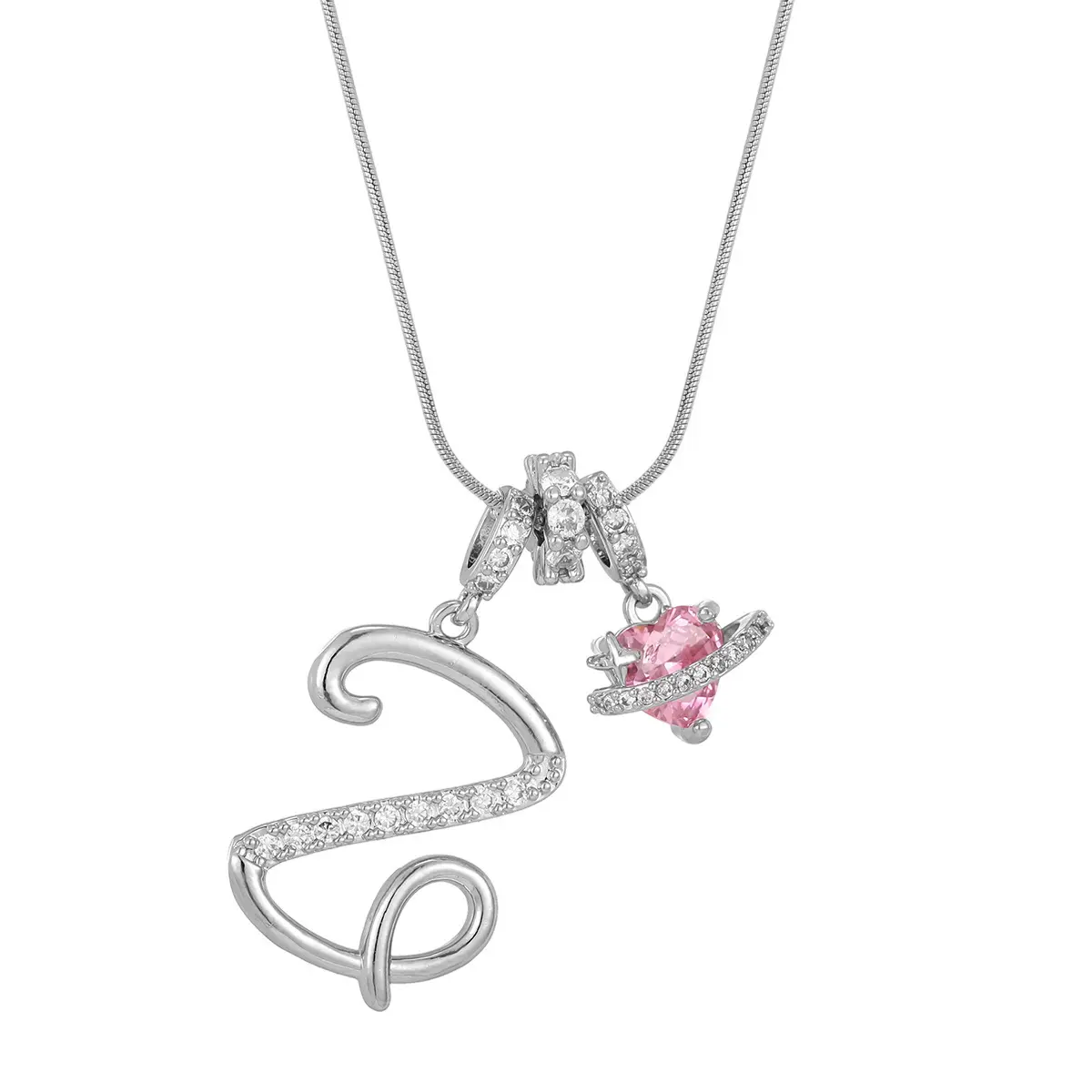 Silver Z (Pendant -Snake Bone Chain)