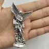 Saint Michael Archangel Statue, 1-Pack Decorative Religious Figurine, Religious Home Decor, Desktop Display Decor for Living Room Bedroom Office