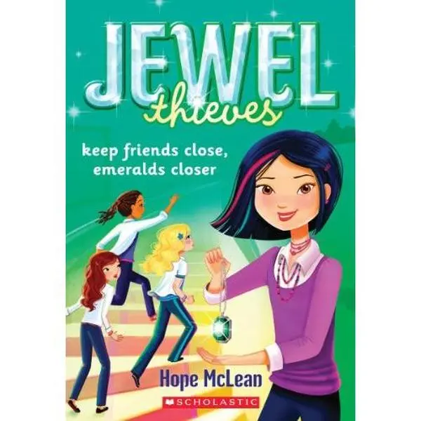 Used Novel - Keep Friends Close, Emeralds Closer by Hope McLean (Softcover, Like New) - English Literature Book, Scholastic, Jewel-Thieving Drama