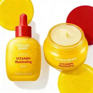 EQQUALBERRY Vitamin Illuminating Serum – Brightening Vitamin C Serum with Niacinamide | Strengthens skin barrier | Hydrates using Ceramide and Hyaluronic Acid, 1.01oz / 30ml