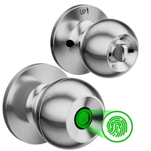 Smart Door Knob Fingerprint Door Lock Rechargeable