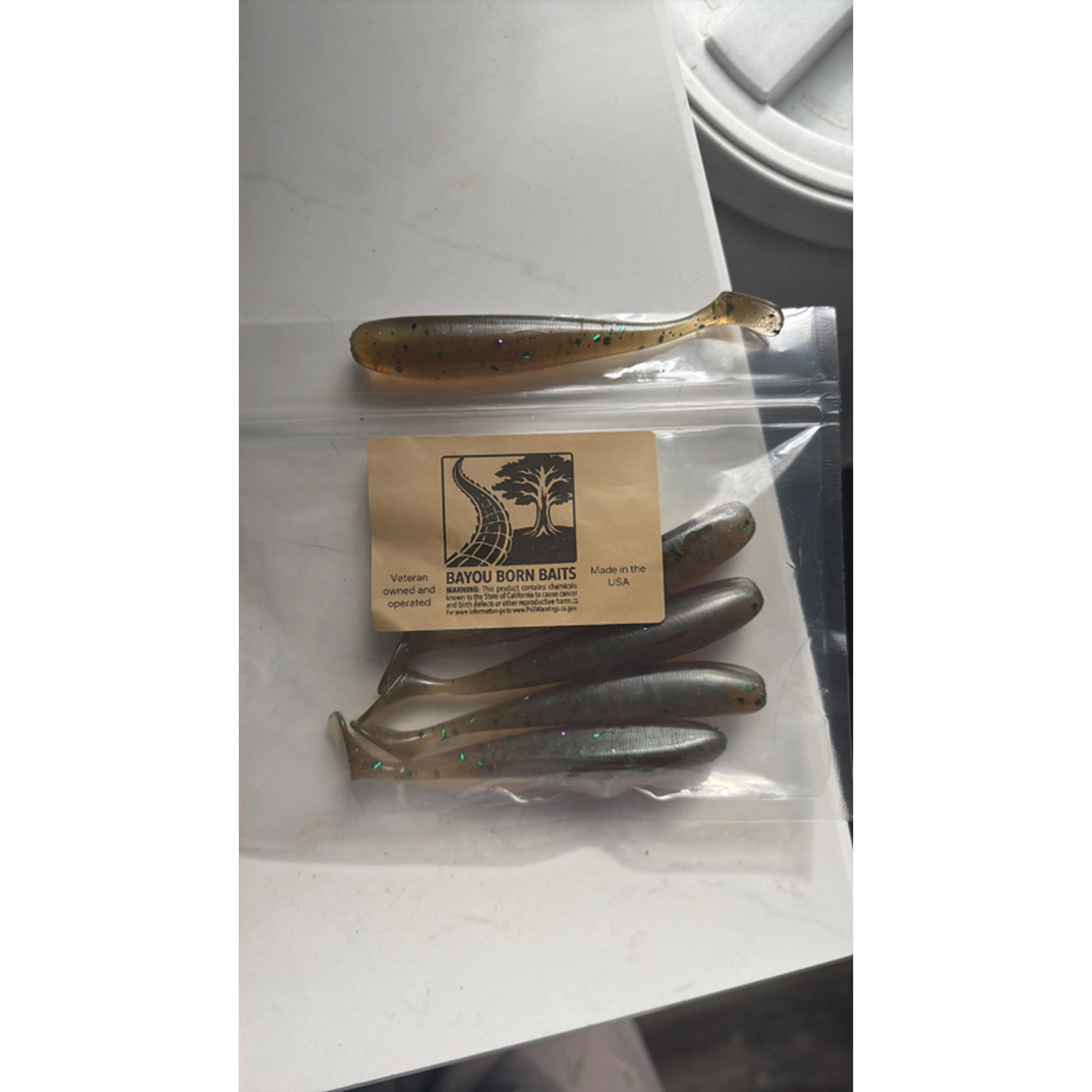 Bayou Born Baits 4 Inch Paddle Tail Fishing Lure