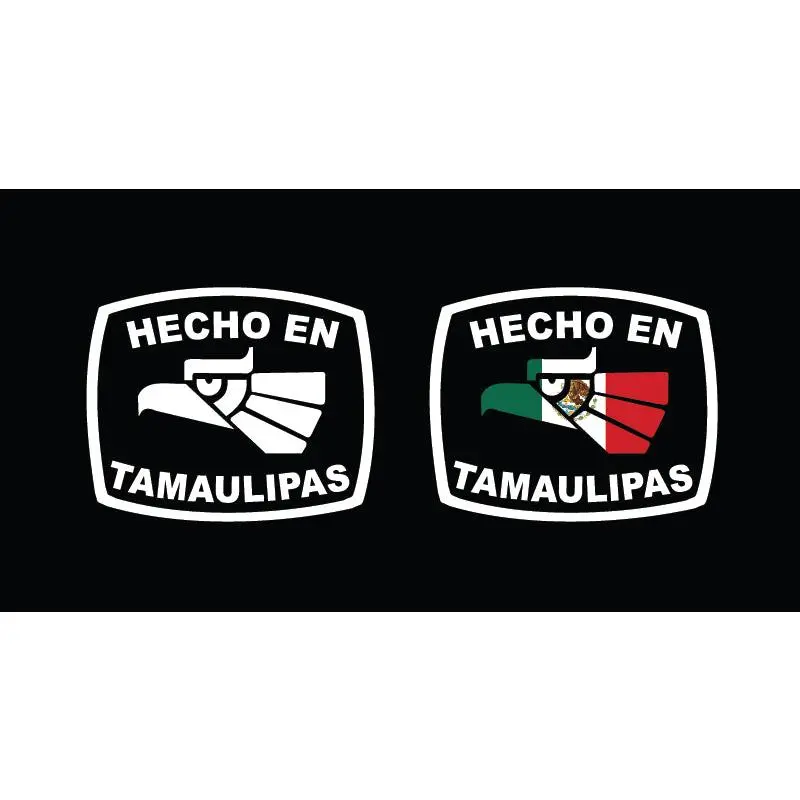 Hecho en Tamaulipas letters Decal Car Window Laptop Flag Vinyl Sticker Mexico TAMPS Mexican Sticker, Trucking, Trokiando Trucks decal Mex