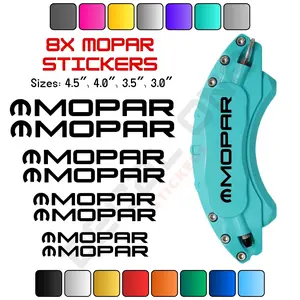 8x Mopar Caliper Stickers 8x Mopar Caliper Stickers