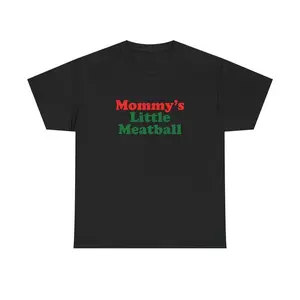 Mommy's Little Meatball Unisex Heavy Cotton Tee, Funny Italy Shirt, Nic from Love Island, Italian Food Lover Gift, Family Vacation T-Shirt funny graphic tee
