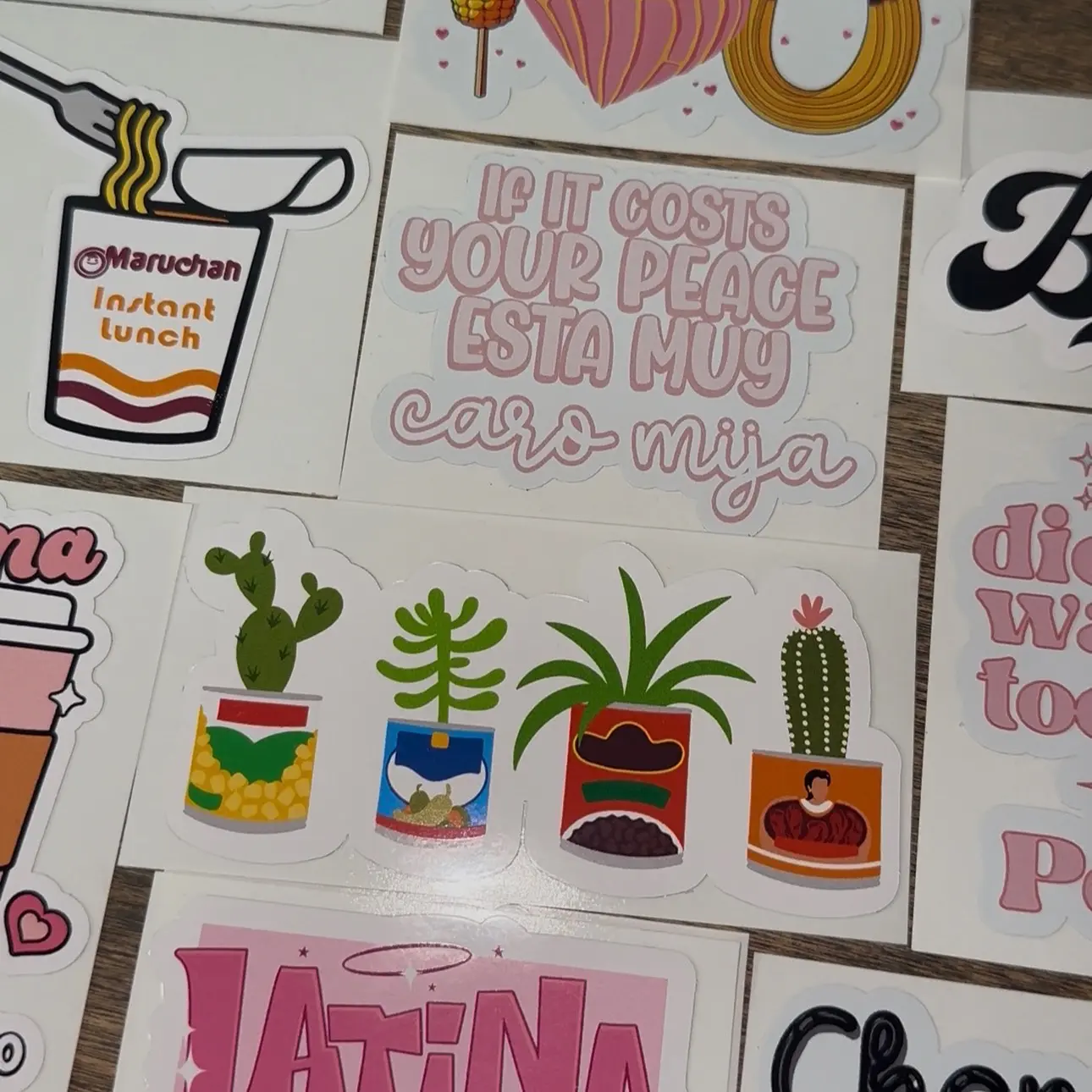Latina Sticker Pack, Spanish Sticker, Car Decal, Cup Decal