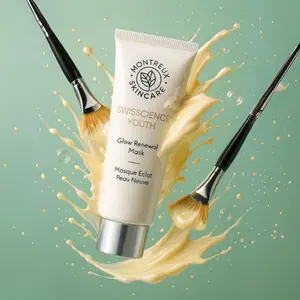 Montreux Skincare Swiss Science Youth Glow Renewal Mask - 50ml Anti-Aging Formula for All Skin Types - Enhances Youthful Glow & Reduces Imperfections