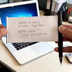 1 Piece Creative Funny Pen, Self-Sufficient Sliding Pen, Unique Exam Reminder Pen, Novelty Writing Tool, Humorous Stationery, Office Supplies