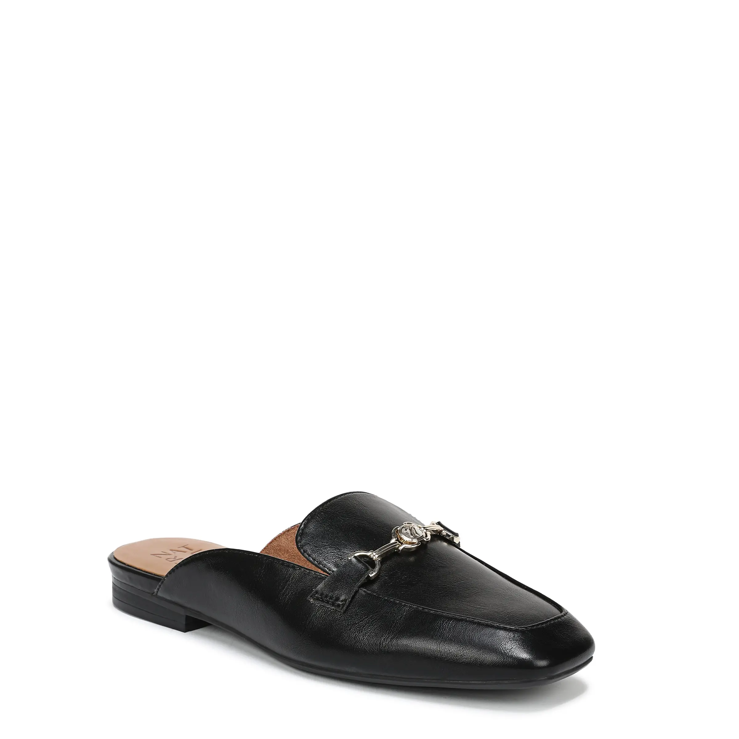 【美品（試し履きのみ）】FABRIC SQUARE MULES Naturalizer Women's Basel Mule – Equestrian-Inspired Flat Slip-On