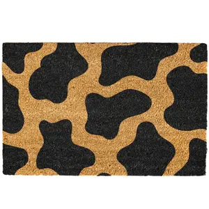 10Merch Cow Print Doormat, Cow Hide Print, Welcome Mat. Door mat