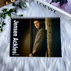 New Jensen Ackles 2026 Calendar Version 2, Supernatural Dean Winchester Wall Calendar