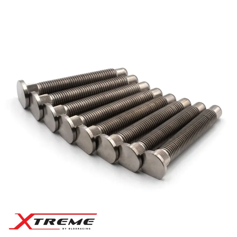 BLOX Racing Xtreme Titanium Wheel Studs - 12x1.50mm, Set of 8, Automotive Fasteners for Honda Vehicles