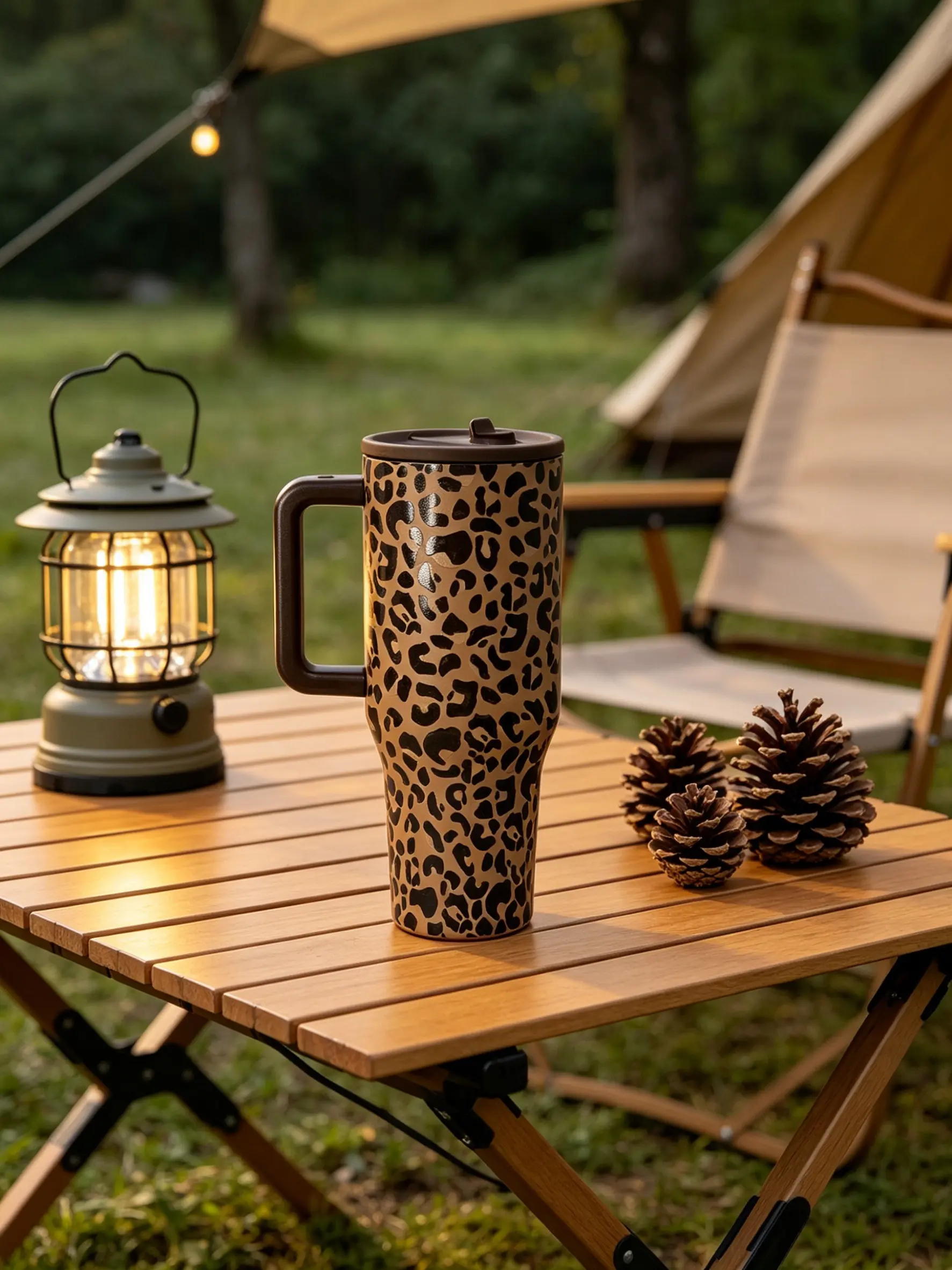 HydroJug Savanna Leopard 40oz Traveler Classic Brown Leopard Print