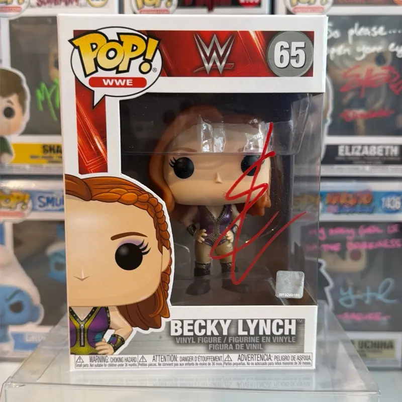 Becky Lynch Funko pop signed