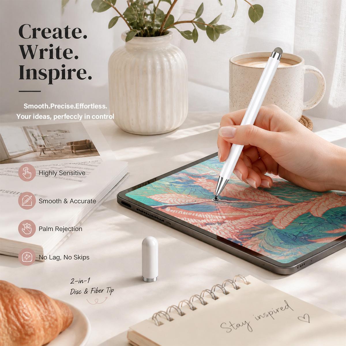 3-in-1 neutral pen flat pen,High Precision Universal Stylus Pen for iTablets, Phones, Switch, suitable for all ages, for Touch Screen, can be used as a School Season gifts,birthday gifts Stylus for school sets NO Bluetooth Needed,Parent-child painting