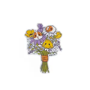 Spring Piggy Flower Sticker