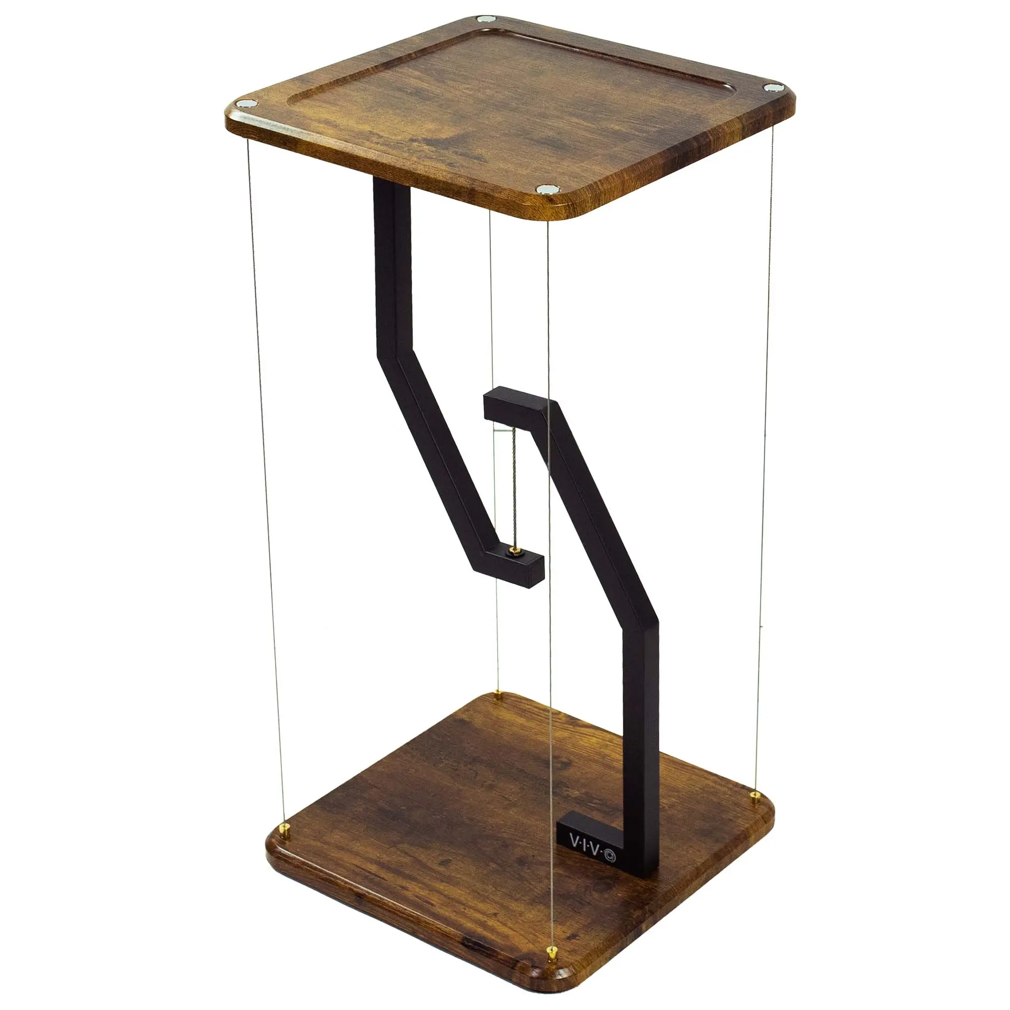 24 in Tensegrity Speaker Floor Stand - Floor Mount, Freestanding Audio & Video Accessory for Home Audio Setup, Home Office Use