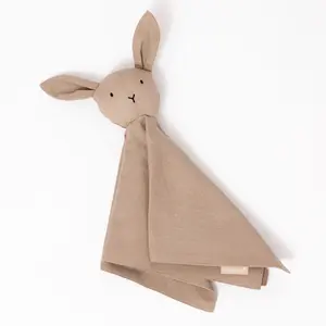 WildBird Linen Lovey Bunny - Soft Adorable Cuddly Baby Soother - Huggable Snuggle Companion for Babies