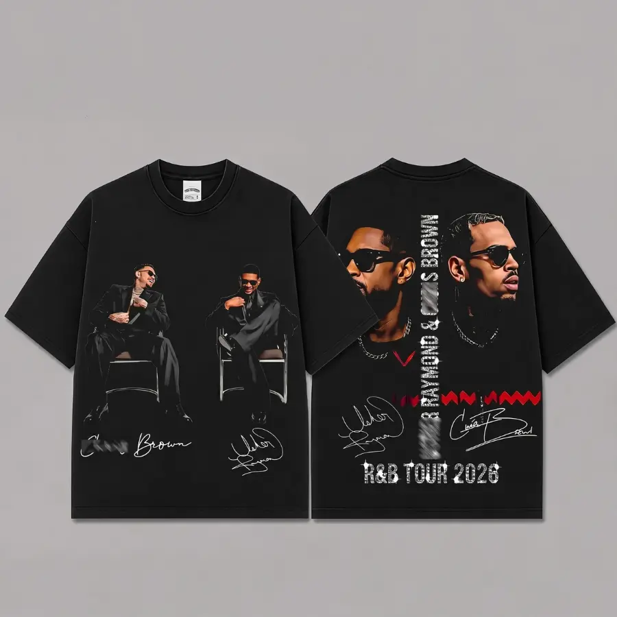 [FREE SHIP] Comfort Colors Brown Raymond T-Shirt, Raymond Brown The RB Tour 2026 Tee, Diamond Crown Graphic Top, RAndB Hip Hop Concert Merch, Two Legends Slogan Vintage Apparel