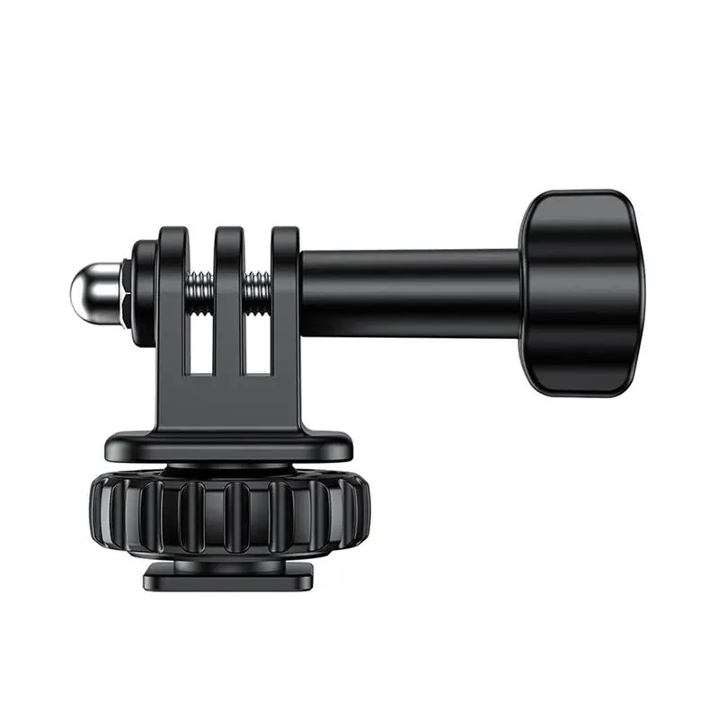 Action Camera Cold Shoe Adapter with 180° Adjustment, 1/4 Inch Screw Hole, for Gopro Hero 12/11/10/9/8