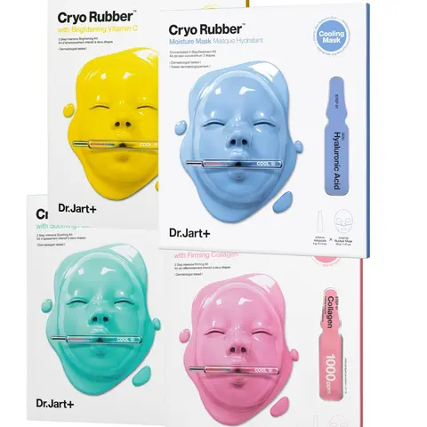 Dr.Jart+ Cryo Rubber Face Mask 1Pack - Korean Skincare Series with Hyaluronic Acid, Niacinamide, Glycerin, Allantoin