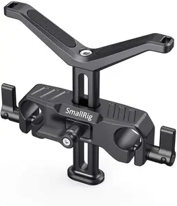 SmallRig 15mm Long Lens Support, 53.5mm Height Adjustable Lens Bracket for DSLR Camera Shoulder Rig - BSL2681