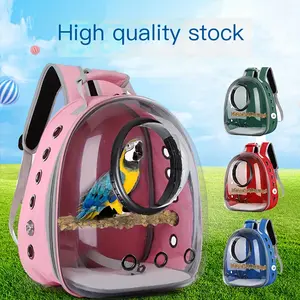 Bird Carrier Cage, Bird Travel Backpack With Stainless Steel Tray And Standing Perch