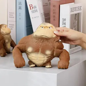 Stretchy Monkey Squishy Toy, Elastic Gorilla Stress Relief Squeeze Toy, Funny Sensory Fidget Toy for Kids and Adults