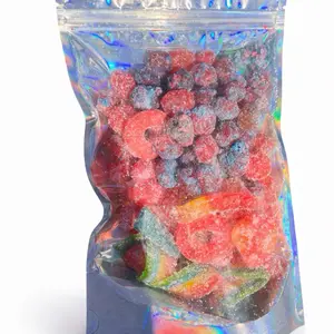 Sweet & Sour Gushers Mix Cotton & Sour Strawberry Layered Blend for Sour Lovers gummies candy snack juicy flavor