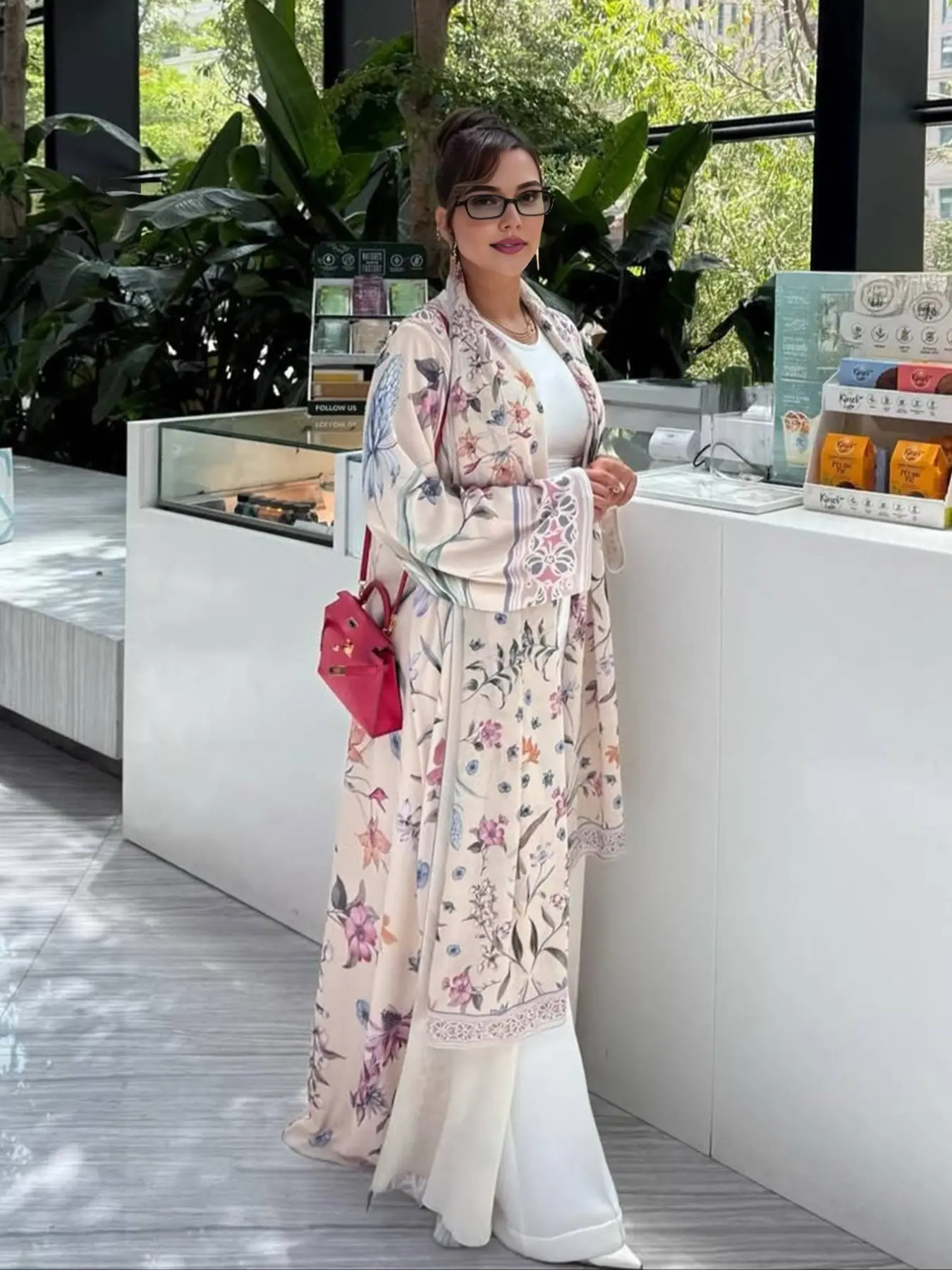 Elegant Printed Abaya Open Front Cardigan Long Robe Set, Party Festival Beach Wear with Headscarf, Two-Piece Fashionable Loungewear, Open Front Abayas, Elegant Islamic Clothing