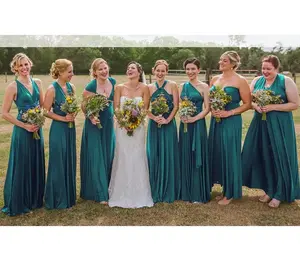 Teal Green Multiway Bridesmaid Dress - Infinity Dress, Prom Dress, Ball Gown - Women, Womenswear