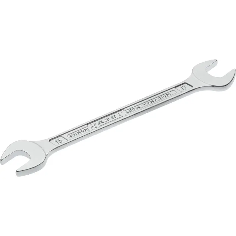 Hazet 450N-16X17 Double Open-End Wrench, 16x17mm