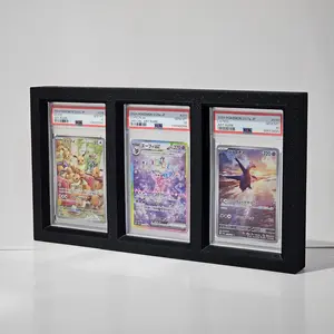 FLAUNT PSA Slab 3 Card Display – Magnetic Two-Piece Frame for Pokémon & TCG Cards