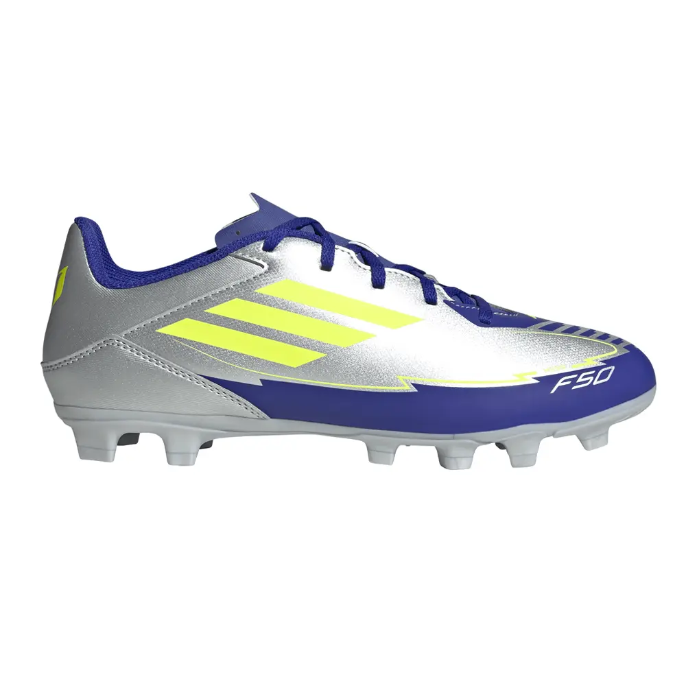 adidas Mens F50 Club Messi Firm GroundMulti Ground Soccer Cleats - Blue, Silver adidas Mens F50 Club Messi Firm GroundMulti Ground Soccer Cleats - Blue, Silver