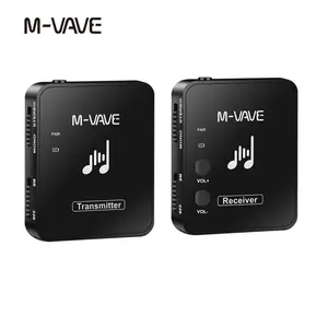 M-VAVE MS-1 Wireless in-Ear Monitor System 2.4G Stereo Wireless IEM System Auto-Pairing with Transmitter Beltpack Receiver Automatic Pairing for Studio Band Rehearsal Live Performance