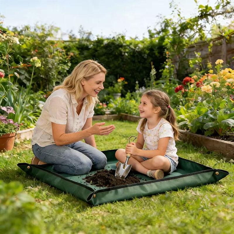 Gardening mat made of Oxford fabric for home use, thickened and waterproof; suitable as a soil replacement pad and for succulents; ideal for changing pots and transplanting.