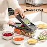 Durable Vegetable Slicer - Reusable ABS Kitchen Utensil, Kitchen Slicer Dicer with Slice-Dice-Grate, Rustproof Blades, Peeler, Mechanical Design, Removable Parts for Easy Rinsing, Promotes Sustainability, Rapidly Prepare Meals, Portable Fruit Prep Tool