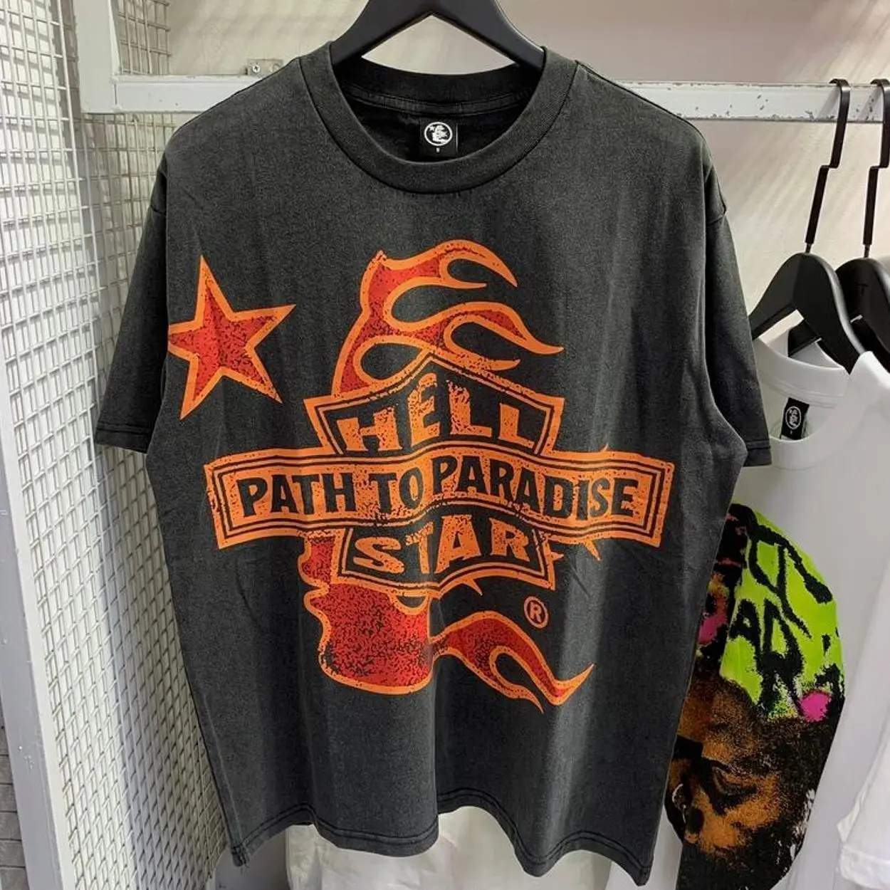 Hell-star Path To Paradise Tour Y2K Aesthetic T Shirt, Harajuku Tee, Goth Punk T-Shirt, Alternative Clothing, Y2k Graphic Shirt, Unisex Shirt, Cotton Shirt, Vintage Shirt, Crewneck Shirt, Streetwear, Oversized T-Shirt 84Q