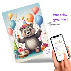 Customizable Next-Gen Greeting Card with Augmented Reality happy birthday