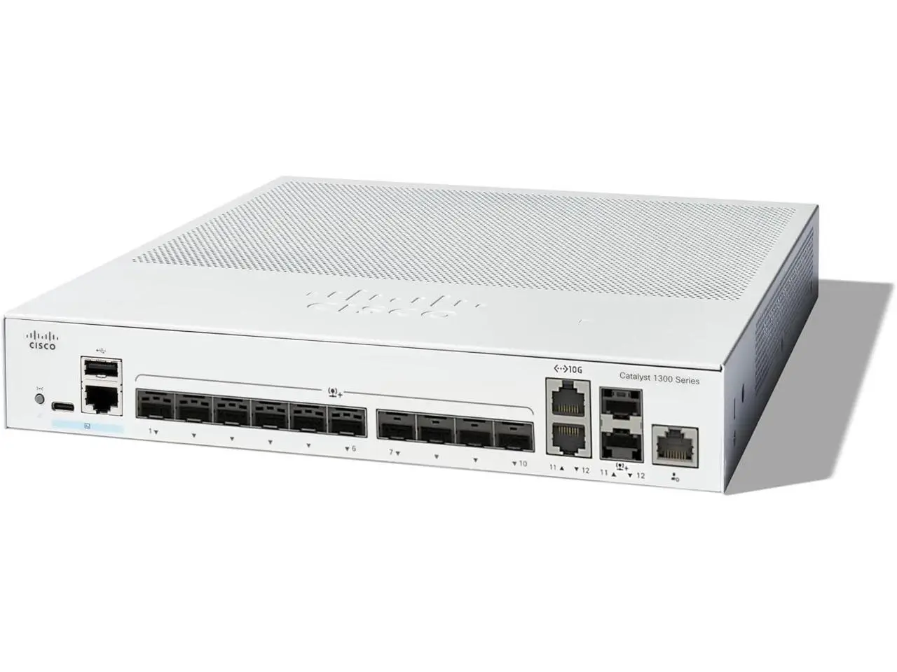 Cisco Catalyst 1300-12XS Managed Switch, 10 Port 10G SFP+, 2x10GE SFP+ Combo, Limited Lifetime Protection (C1300-12XS)