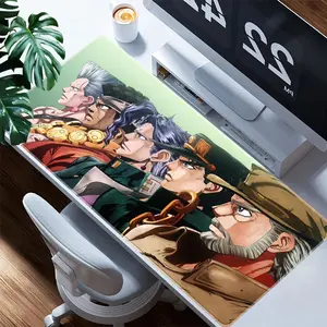 Jojo Bizarre Adventure Mouse Pad, Anime Illustration Rubber Base Polyester Fiber Desk Mat, Ideal for Gaming Office Laptop RV, Perfect Gift