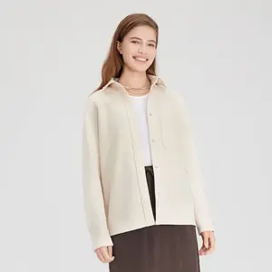 Women's Long Sleeve Faux Suede Western Button-Down Shirt - Universal Thread Ivory XL