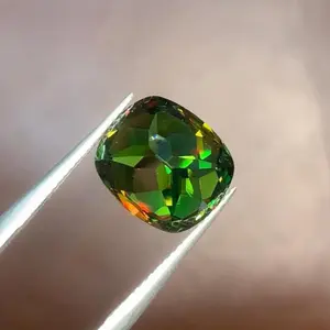 Green sphene gemstone