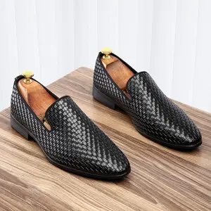 Men's Classic PU Loafers - Non-Slip Sole Business Casual Shoes, Extended Sizes Available for Quick Delivery, Versatile Comfortable Footwear