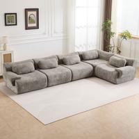 Medium Grey - 4 Seater + 1 Corner (148.2")