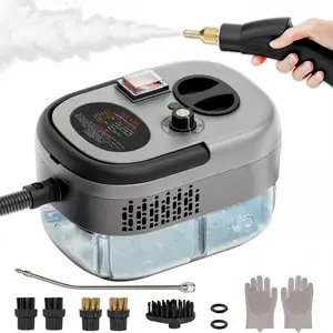 2500W High-Temperature Handheld Steam Cleaner, 40.58oz - Versatile with Window Scraper & 3 Brush Heads, Adjustable Steam Knob for Efficient Home Cleaning - Ideal for Kitchens, Bathrooms, Glass & More, Steam Cleaner for Car