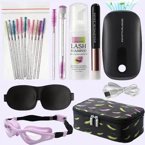 Lasting Lashes Lash Extension Care Kit | Lash Cleaning Kit| Lash Extension Supplies| Lash Shampoo Kit| Eyelash Sleeping Mask for Extensions| Lash Fan | Eyelash Fan | Eyelash Shampoo| Eyelash Extension | Cosmetic Cleanser Makeup