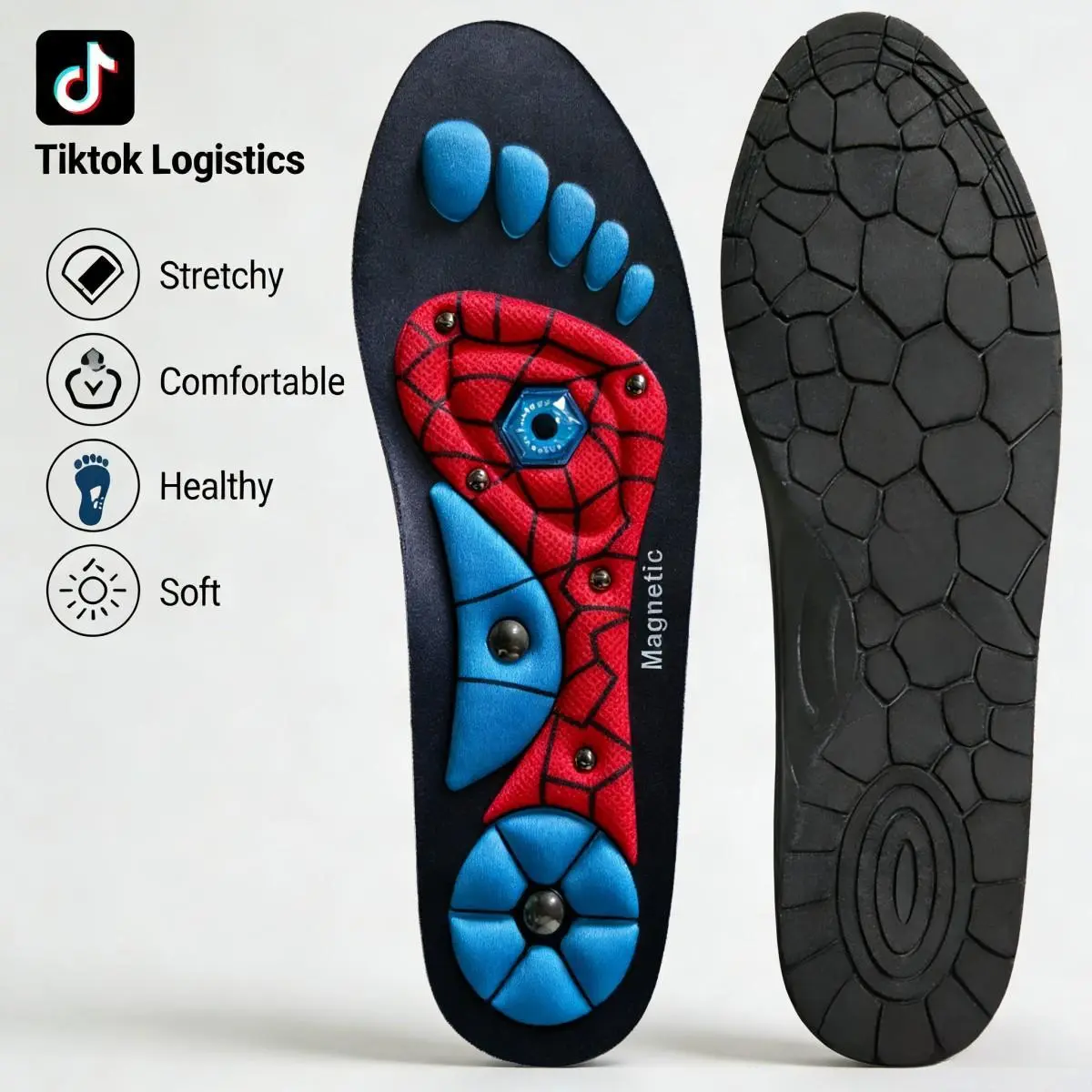 Comfort Support Insoles for All Day - 220+ lbs High Arch Support for Men Women, Shock Absorbing & Acupressure Cushions for Work Boots & Casual Shoes Elegant