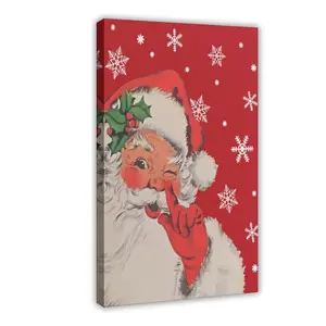Vintage Santa Claus Pictures for Wall Decor Poster, Funny Christmas Wall Art Posters, Christmas Pictures Decor