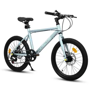 A bicycle suitable for children aged 6 to 12, a 20-inch children's bicycle, suitable for boys and girls, 7-speed frame, dual disc brakes, racing hardtail mountain bike